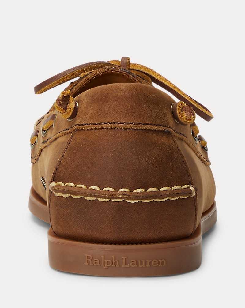 Zapatos Casual Ralph Lauren Merton Leather Boat Shoe Hombre Azules | HVXWKLC-06 - vista 3