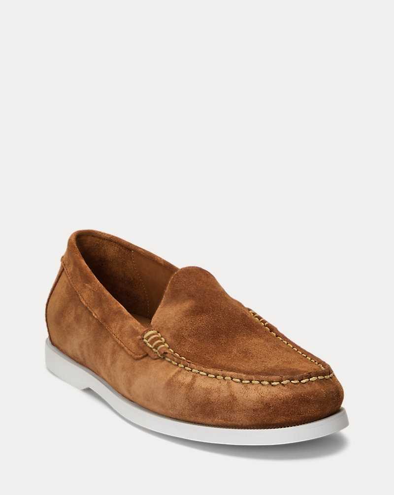 Zapatos Casual Ralph Lauren Merton Suede Venetian Loafer Hombre Teak | JYMDHNB-46 - vista 2