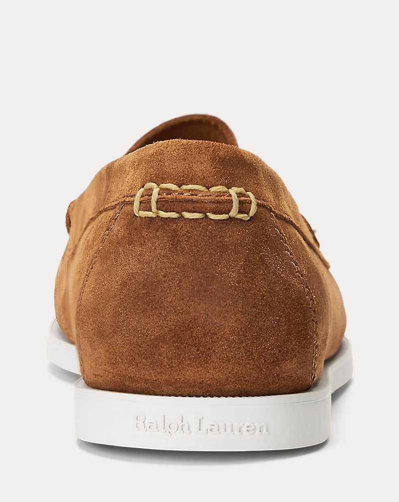 Zapatos Casual Ralph Lauren Merton Suede Venetian Loafer Hombre Teak | JYMDHNB-46 - vista 3