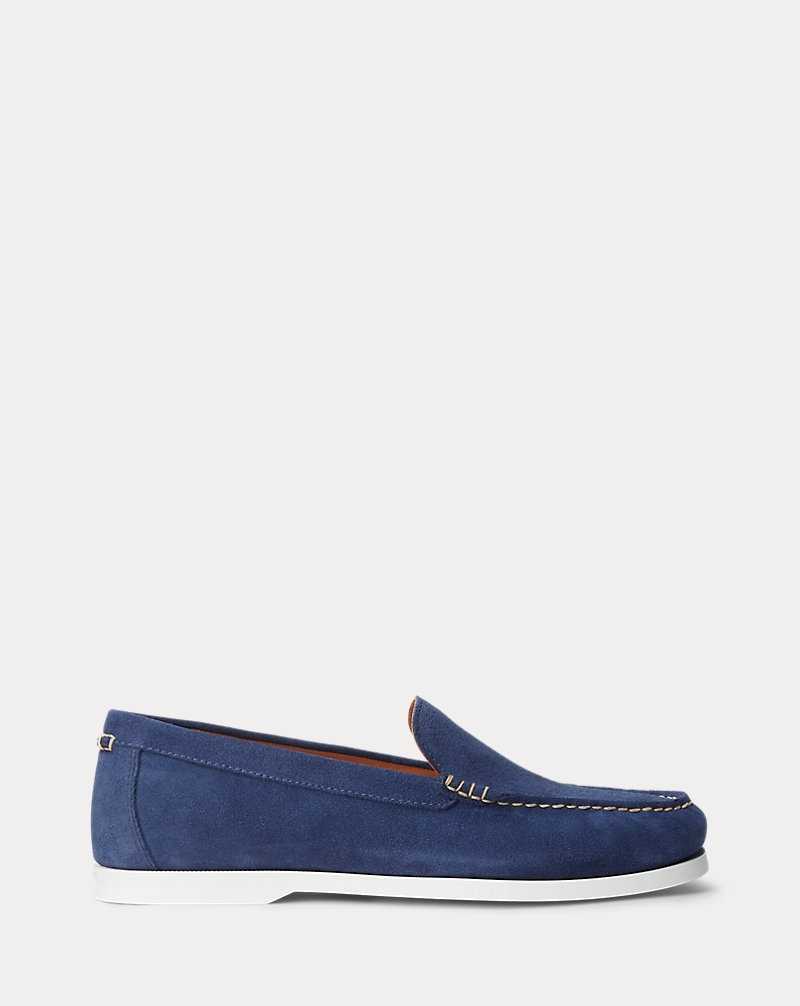 Zapatos Casual Ralph Lauren Merton Suede Venetian Loafer Hombre Azul Marino | JYIDLTW-72 - vista 1