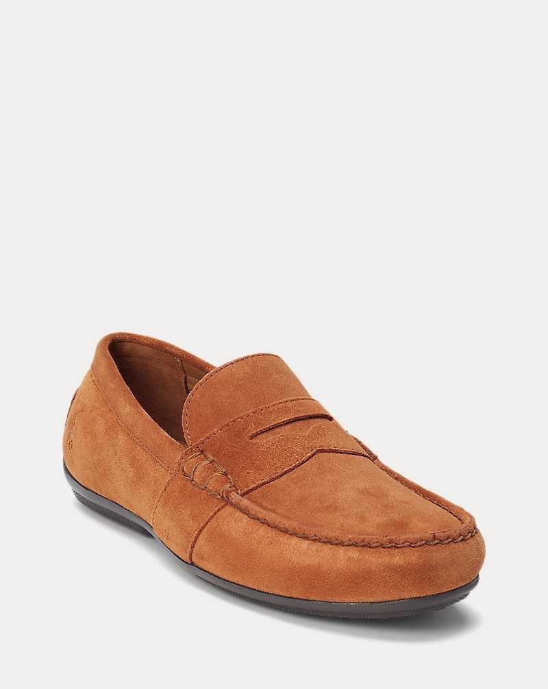 Zapatos Casual Ralph Lauren Reynold Suede Driver Hombre Teak | SNGIXZC-19 - vista 2