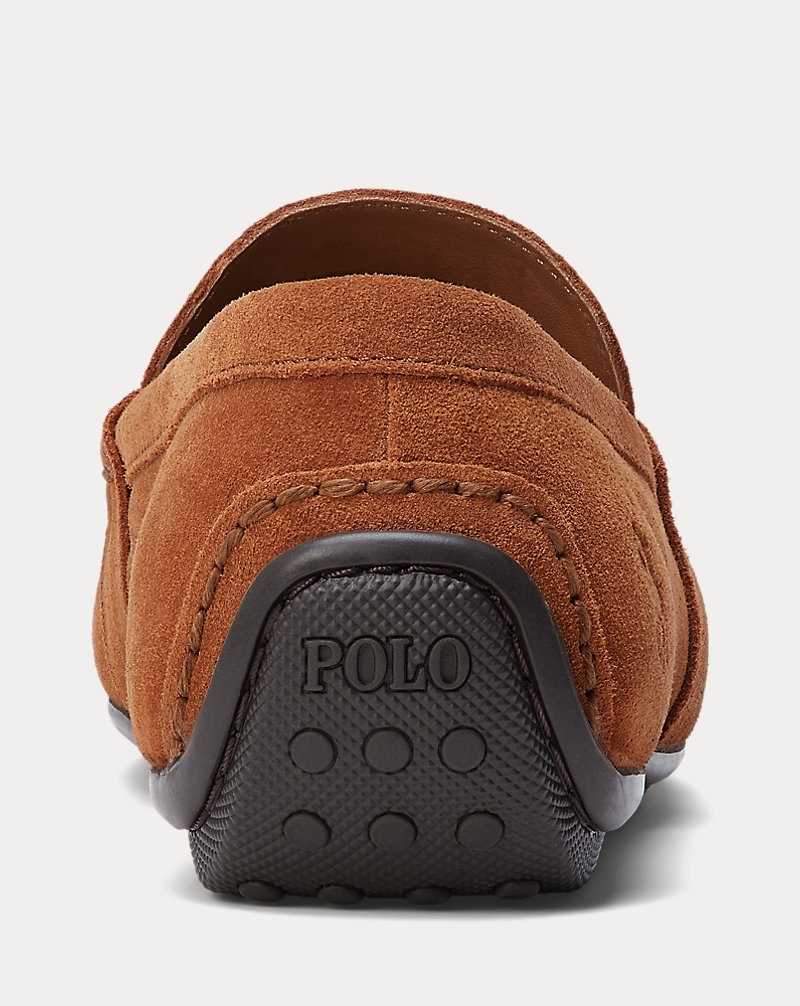 Zapatos Casual Ralph Lauren Reynold Suede Driver Hombre Teak | SNGIXZC-19 - vista 3