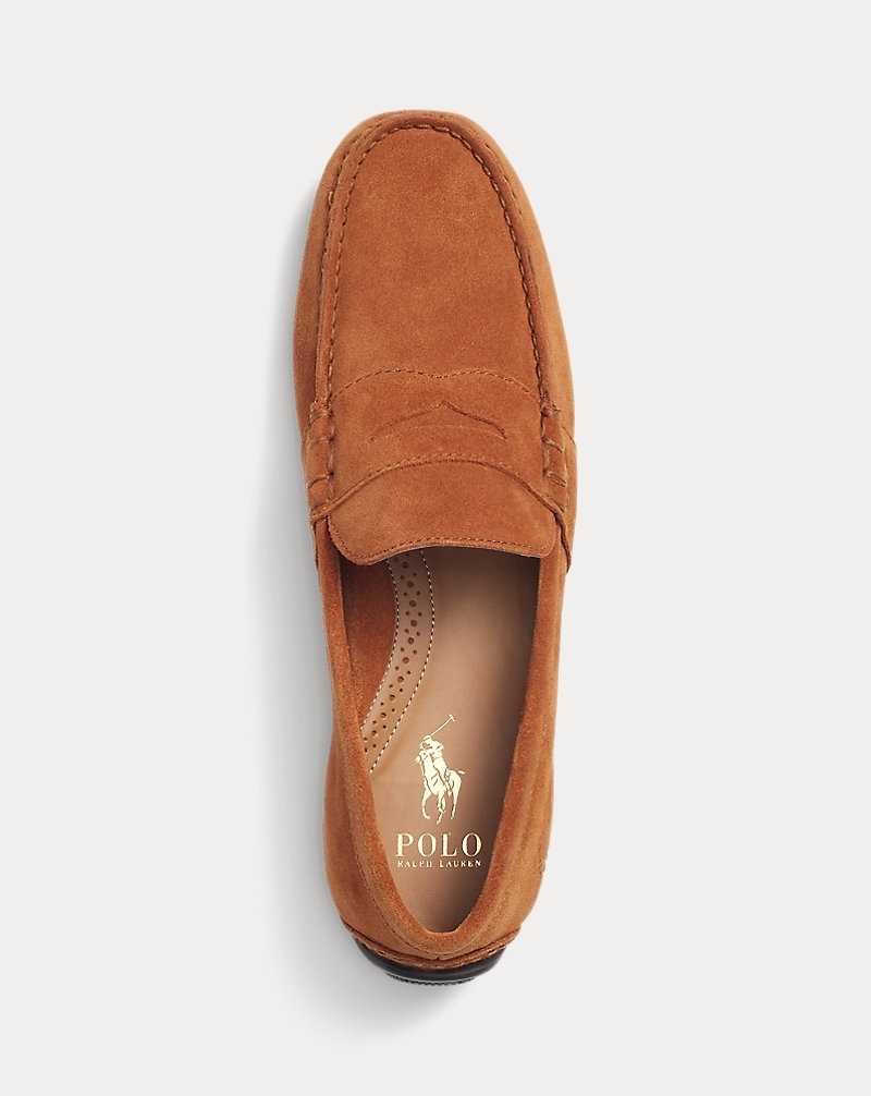 Zapatos Casual Ralph Lauren Reynold Suede Driver Hombre Teak | SNGIXZC-19 - vista 4