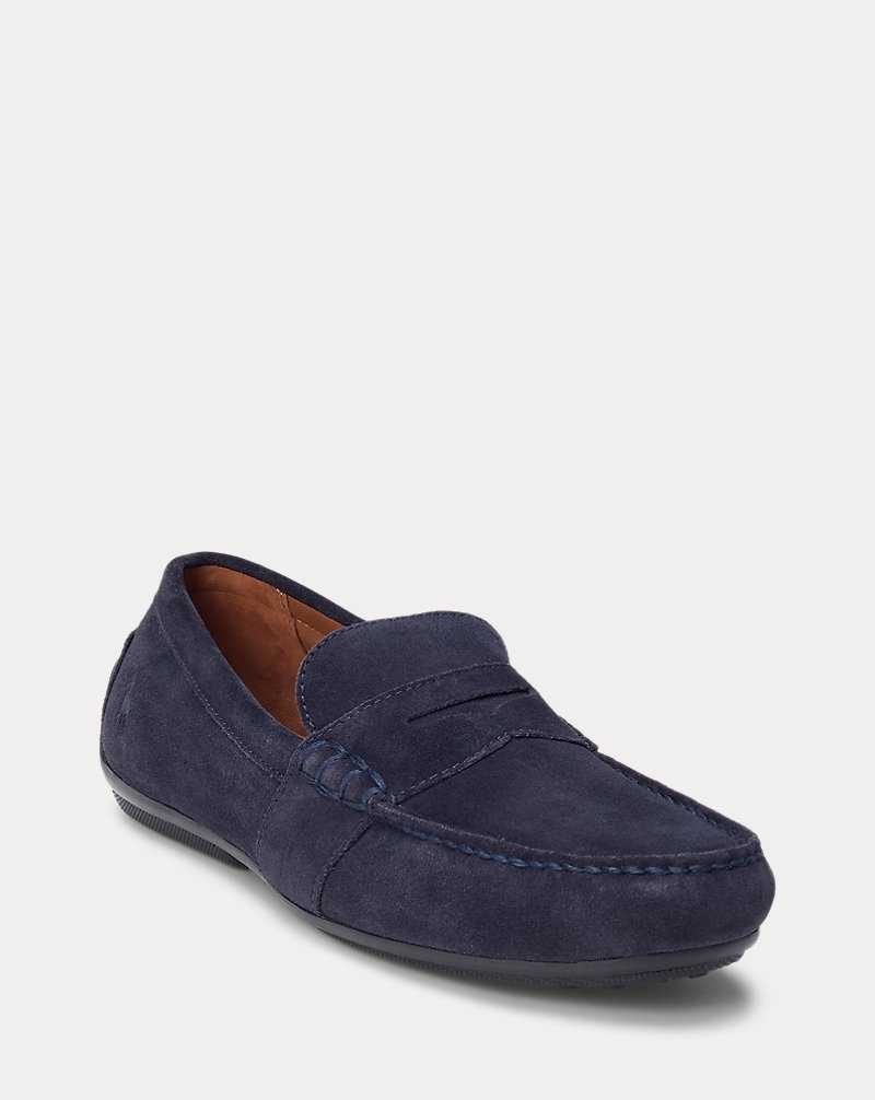 Zapatos Casual Ralph Lauren Reynold Suede Driver Hombre Azul Marino | BIZVXJC-96 - vista 2
