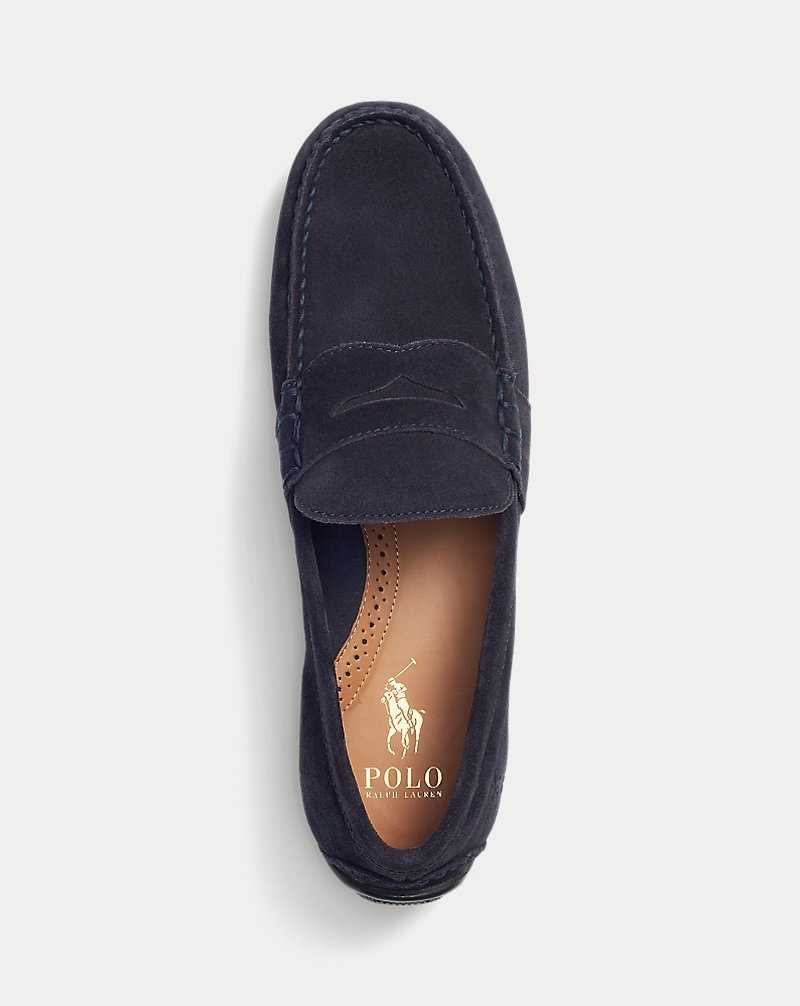 Zapatos Casual Ralph Lauren Reynold Suede Driver Hombre Azul Marino | BIZVXJC-96 - vista 4
