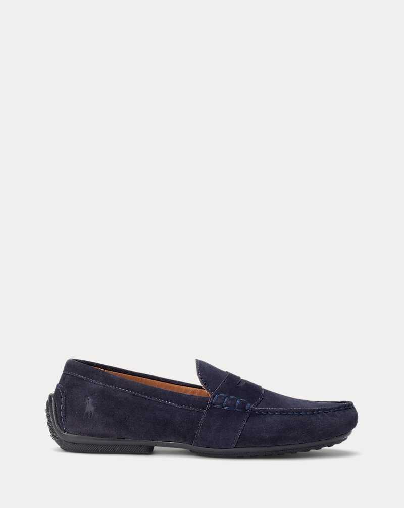 Zapatos Casual Ralph Lauren Reynold Suede Driver Hombre Azul Marino | BIZVXJC-96 - vista 1