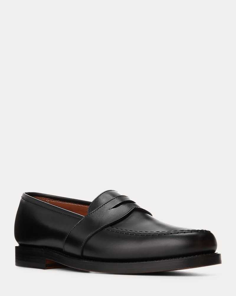 Zapatos Formales Ralph Lauren Braygan Calfskin Penny Loafer Hombre Negros | RLTJKAQ-02 - vista 2