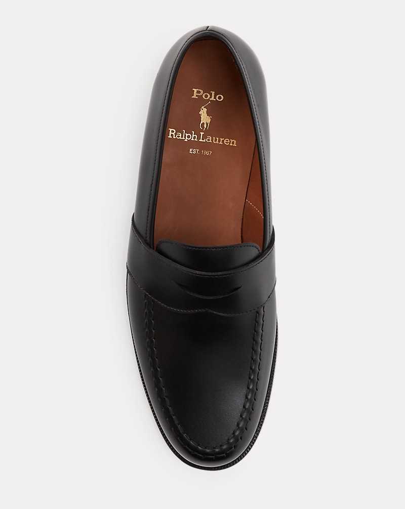 Zapatos Formales Ralph Lauren Braygan Calfskin Penny Loafer Hombre Negros | RLTJKAQ-02 - vista 3