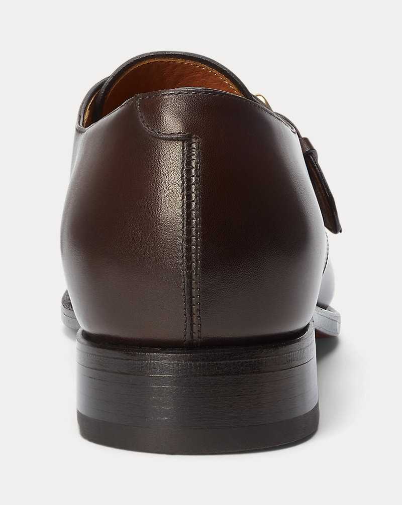 Zapatos Formales Ralph Lauren Darnell Calfskin Monk-Strap Shoe Hombre Marrom | VPWJFSH-76 - vista 3