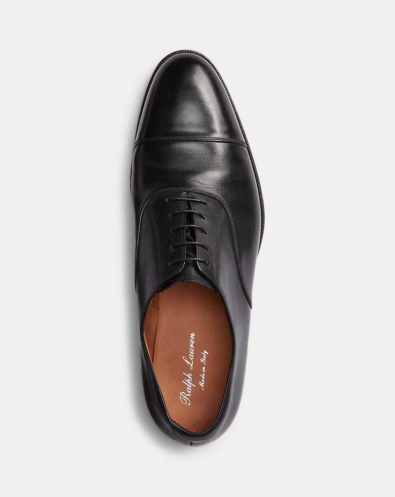 Zapatos Formales Ralph Lauren Daxton Calfskin Cap-Toe Shoe Hombre Negros | DIVPRLY-62 - vista 4