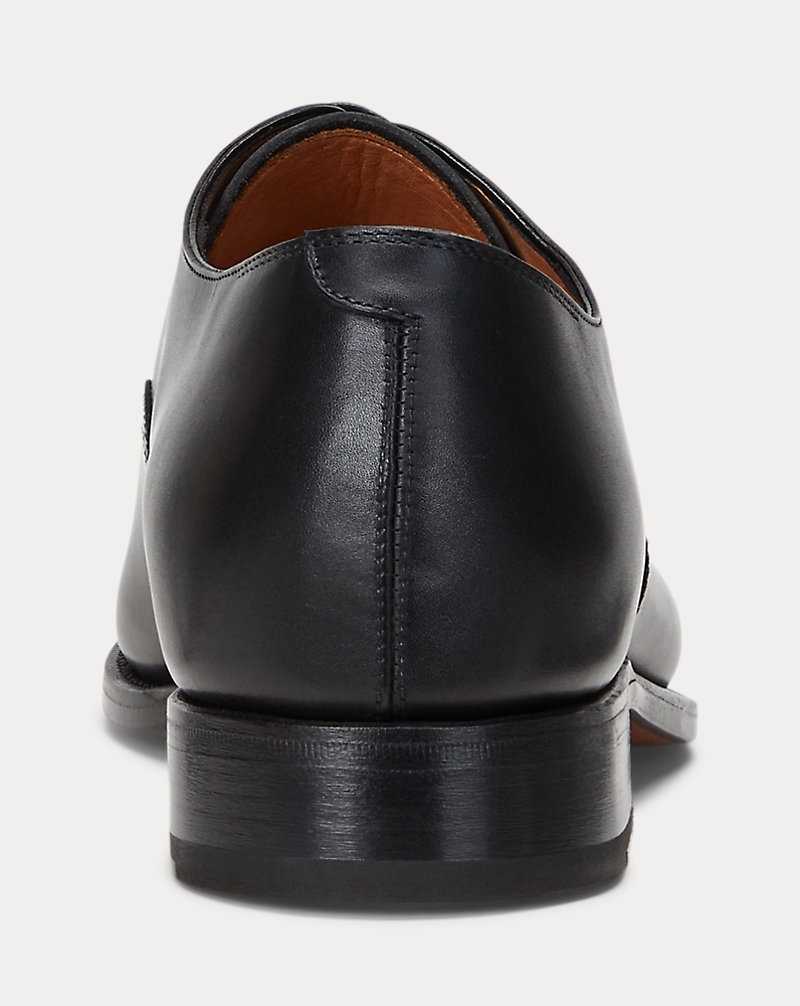 Zapatos Formales Ralph Lauren Denver Calfskin Cap-Toe Shoe Hombre Negros | ONSFDQX-51 - vista 3