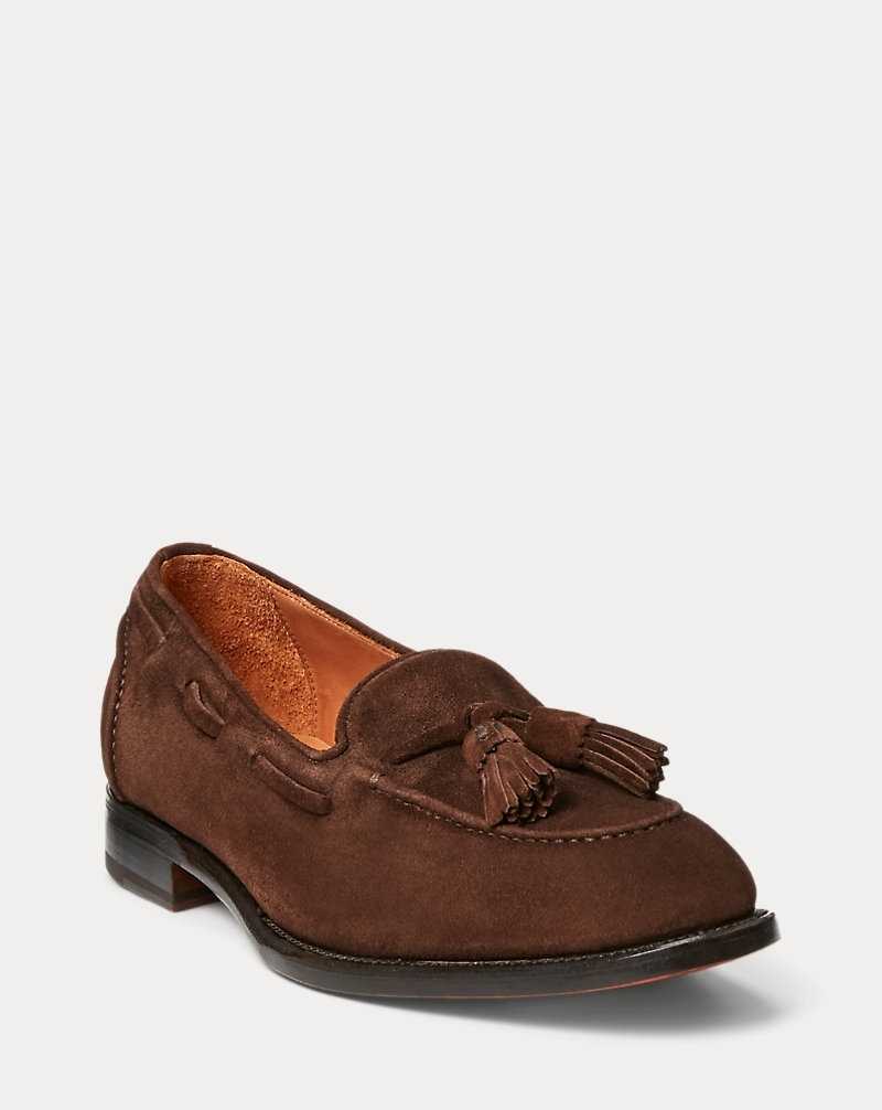 Zapatos Formales Ralph Lauren Luther Tassel Calf-Suede Loafer Hombre Chestnut | UHEDAYF-63 - vista 2