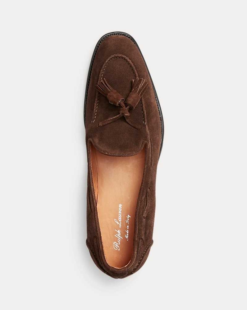 Zapatos Formales Ralph Lauren Luther Tassel Calf-Suede Loafer Hombre Chestnut | UHEDAYF-63 - vista 4