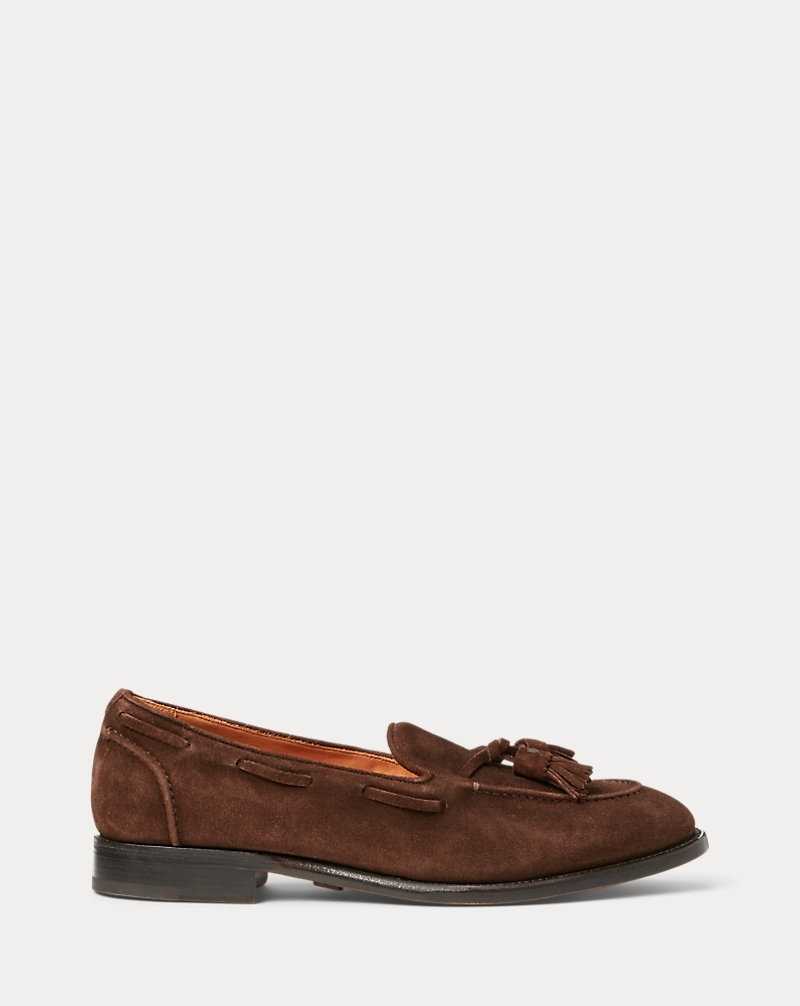 Zapatos Formales Ralph Lauren Luther Tassel Calf-Suede Loafer Hombre Chestnut | UHEDAYF-63 - vista 1