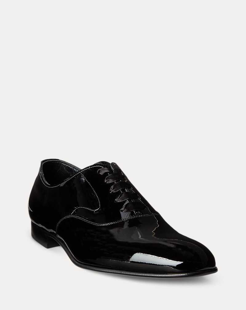 Zapatos Formales Ralph Lauren Paget Patent Calfskin Shoe Hombre Negros | IJRGLQC-56 - vista 2