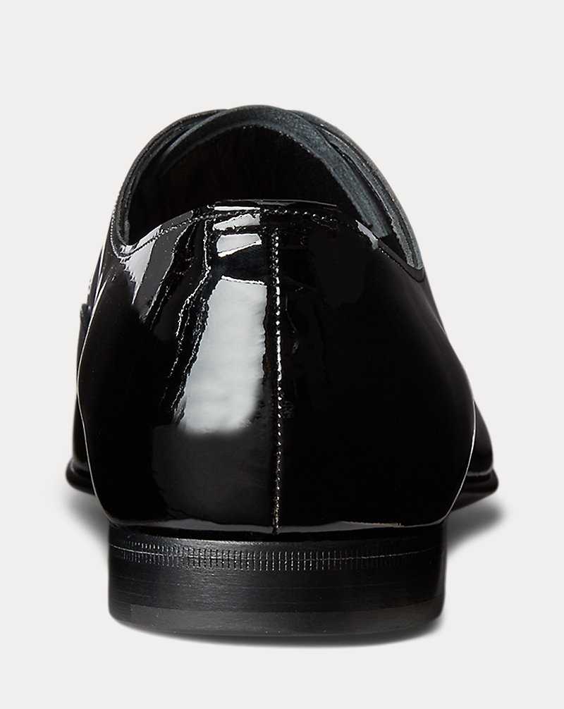 Zapatos Formales Ralph Lauren Paget Patent Calfskin Shoe Hombre Negros | IJRGLQC-56 - vista 3