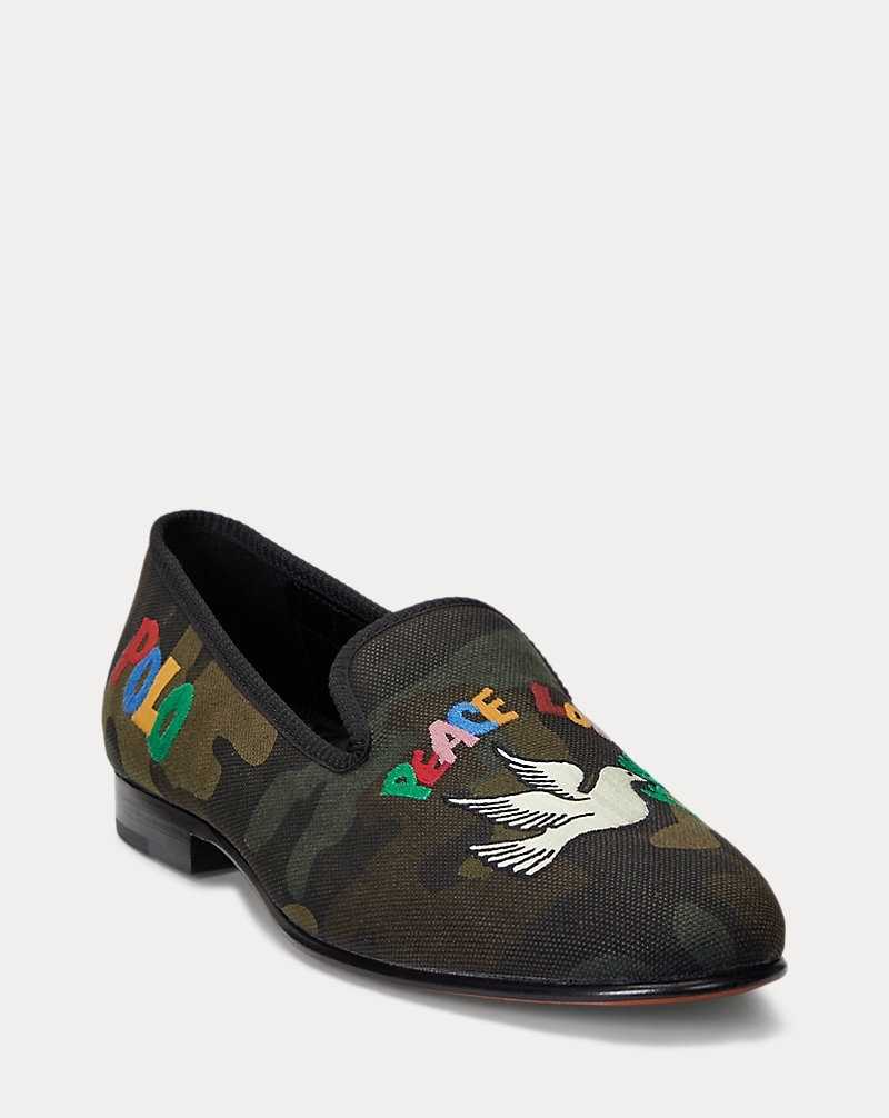Zapatos Formales Ralph Lauren Paxton Peace Love Camo Slipper Hombre Camuflados | AVHLWKZ-28 - vista 2