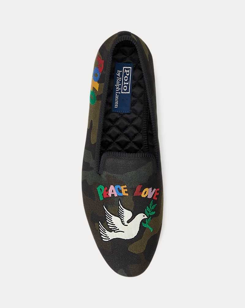 Zapatos Formales Ralph Lauren Paxton Peace Love Camo Slipper Hombre Camuflados | AVHLWKZ-28 - vista 4