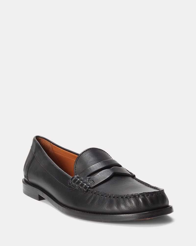 Zapatos Planos Ralph Lauren Calfskin Penny Loafer Mujer Negros | FIZTBYM-17 - vista 2