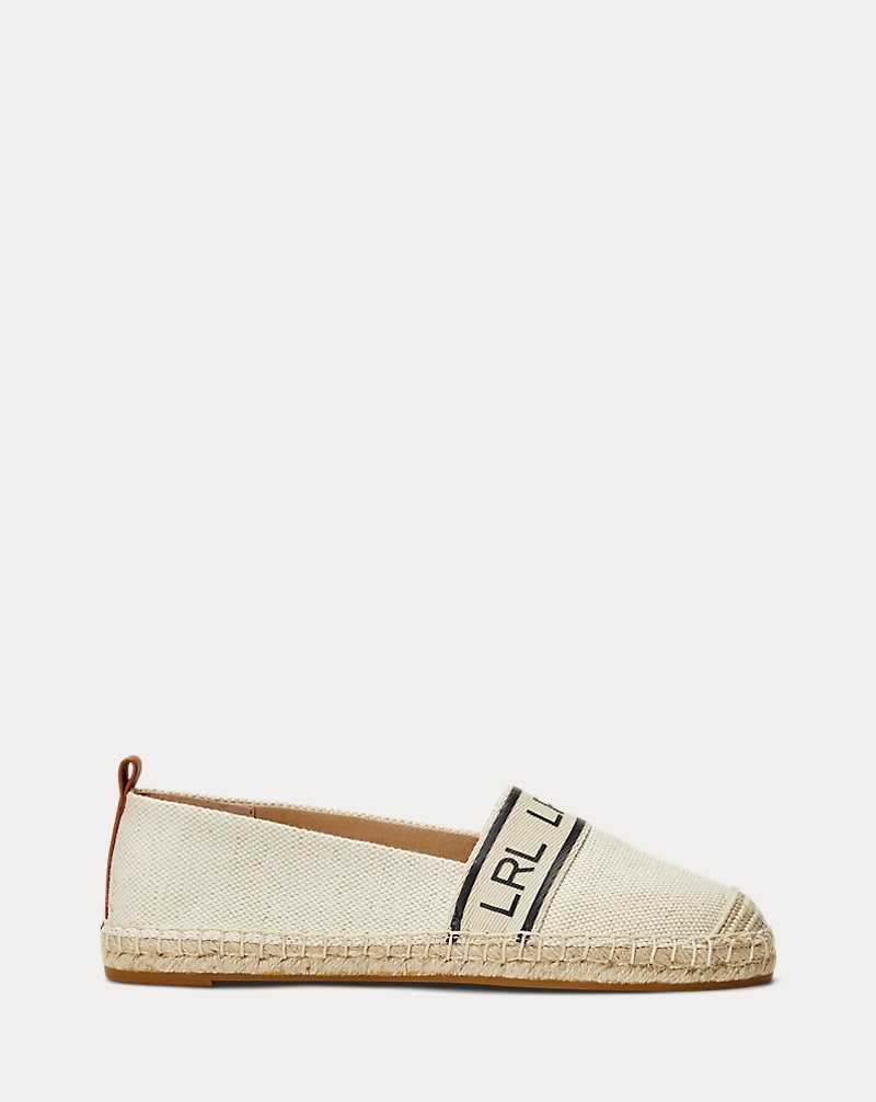 Zapatos Planos Ralph Lauren Caylee III Canvas Mujer Natural/Ecru | UXERYJA-46 - vista 1