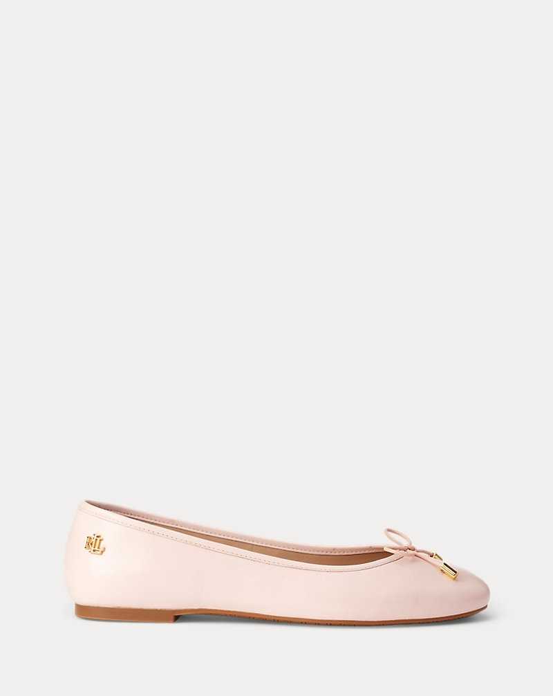Zapatos Planos Ralph Lauren Jayna Nappa Leather Mujer Rosas | NCEMQJA-95 - vista 1