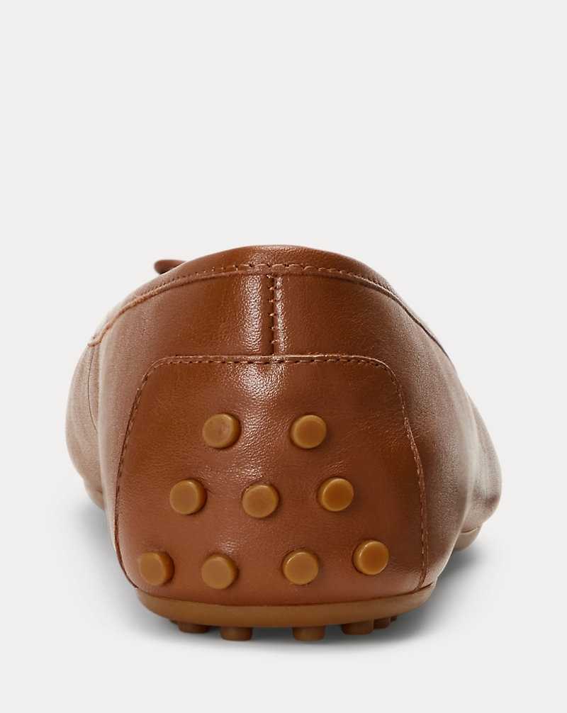 Zapatos Planos Ralph Lauren Jayna Nappa Leather Driver Mujer Azules | PFNAESG-01 - vista 3