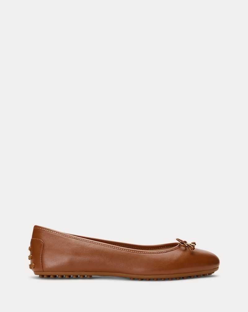 Zapatos Planos Ralph Lauren Jayna Nappa Leather Driver Mujer Azules | PFNAESG-01 - vista 1