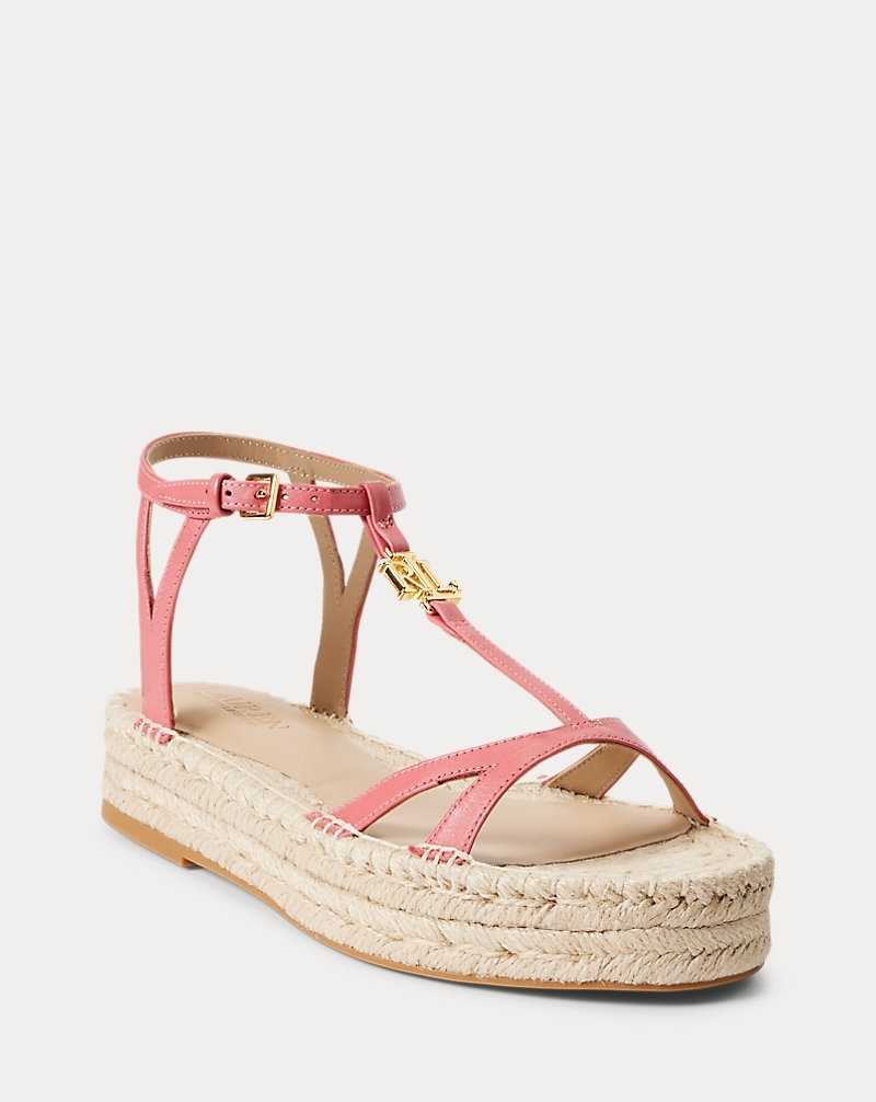 Zapatos Planos Ralph Lauren Payton Nappa Leather Mujer Adirondack Berry | QKIVXZP-13 - vista 2