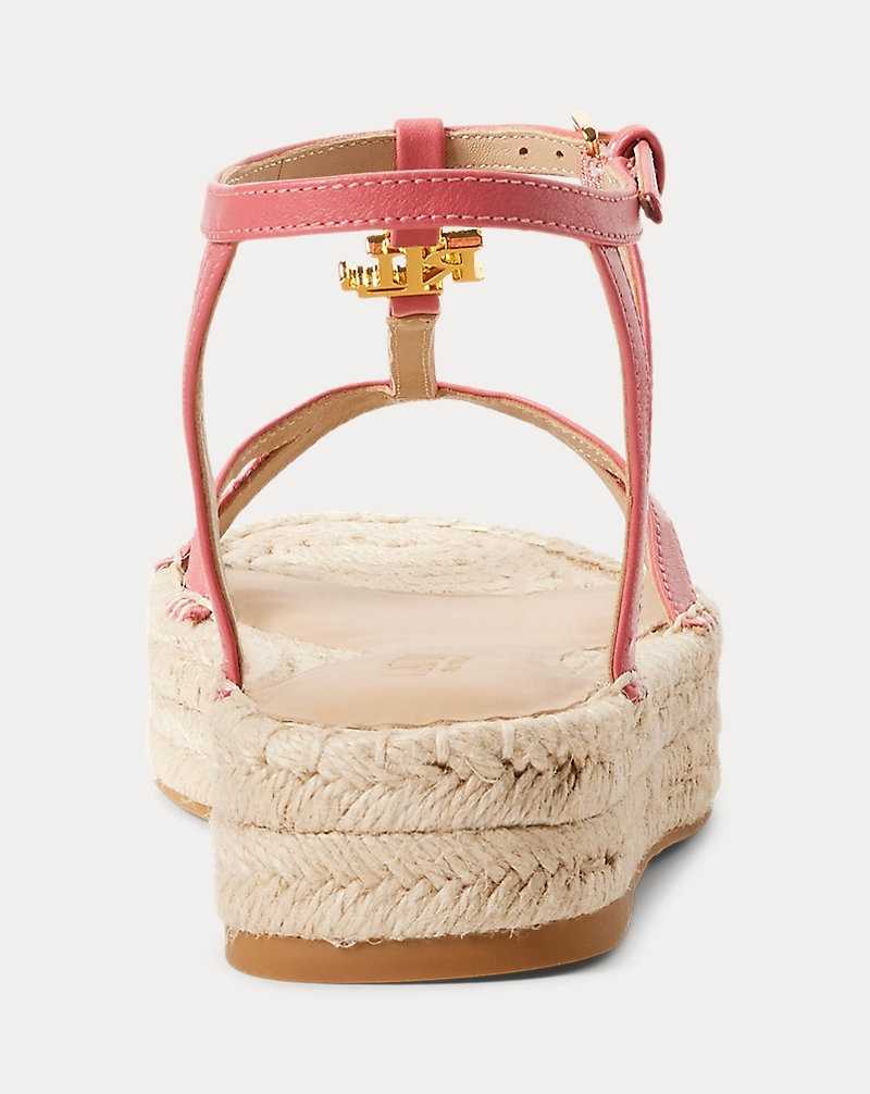 Zapatos Planos Ralph Lauren Payton Nappa Leather Mujer Adirondack Berry | QKIVXZP-13 - vista 3