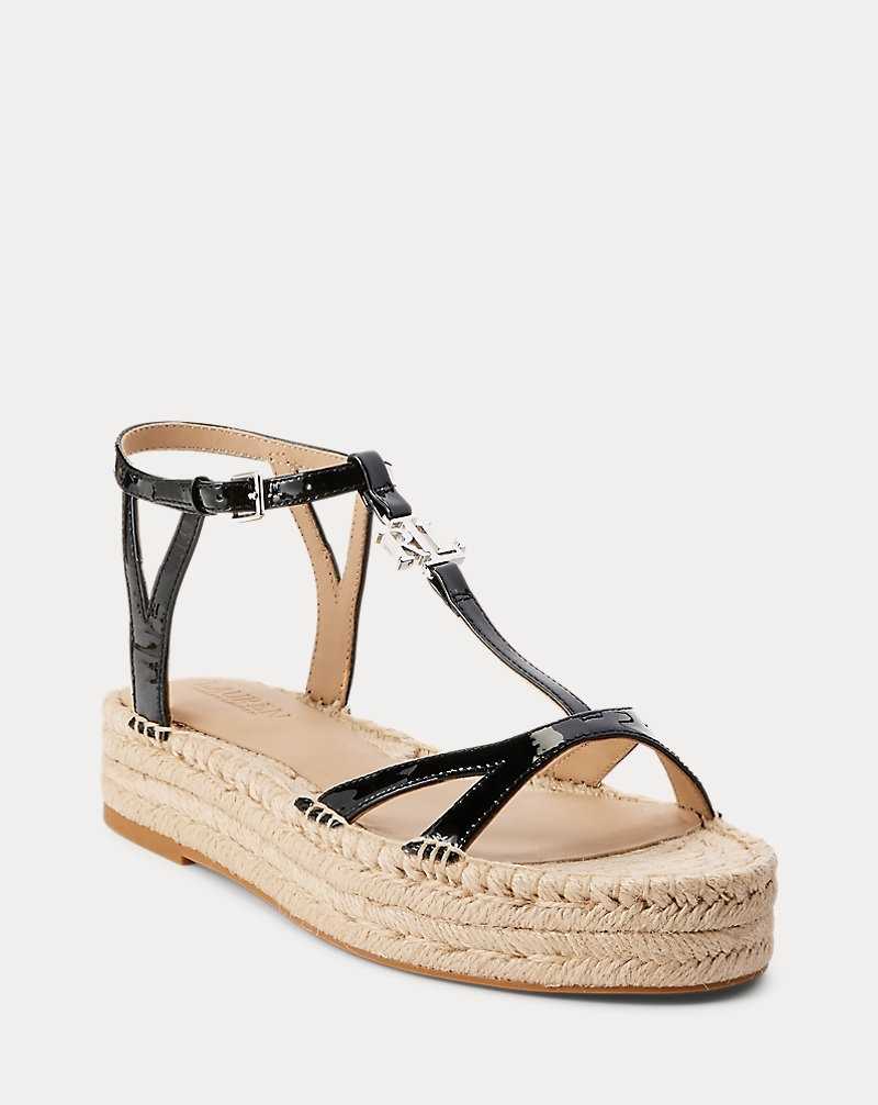 Zapatos Planos Ralph Lauren Payton Patent Leather Mujer Negros | XCREAZN-52 - vista 2