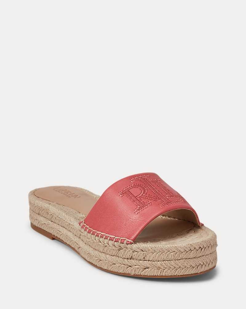 Zapatos Planos Ralph Lauren Polly Nappa Leather Mujer Adirondack Berry | TNOPMZH-89 - vista 2