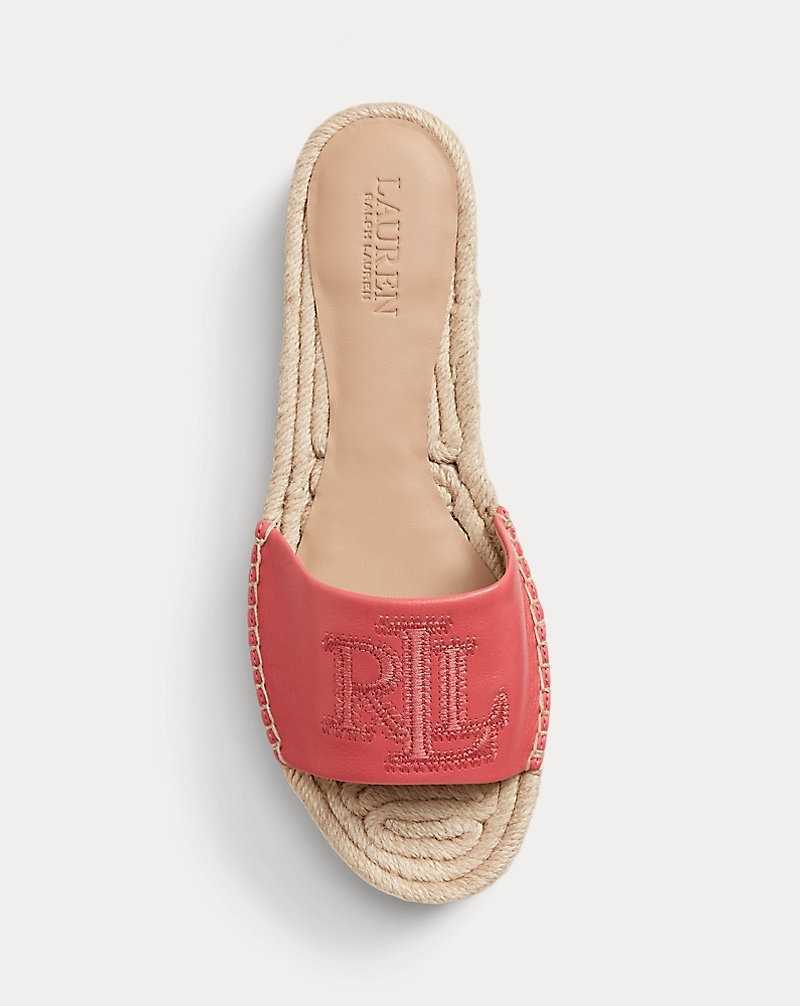 Zapatos Planos Ralph Lauren Polly Nappa Leather Mujer Adirondack Berry | TNOPMZH-89 - vista 4
