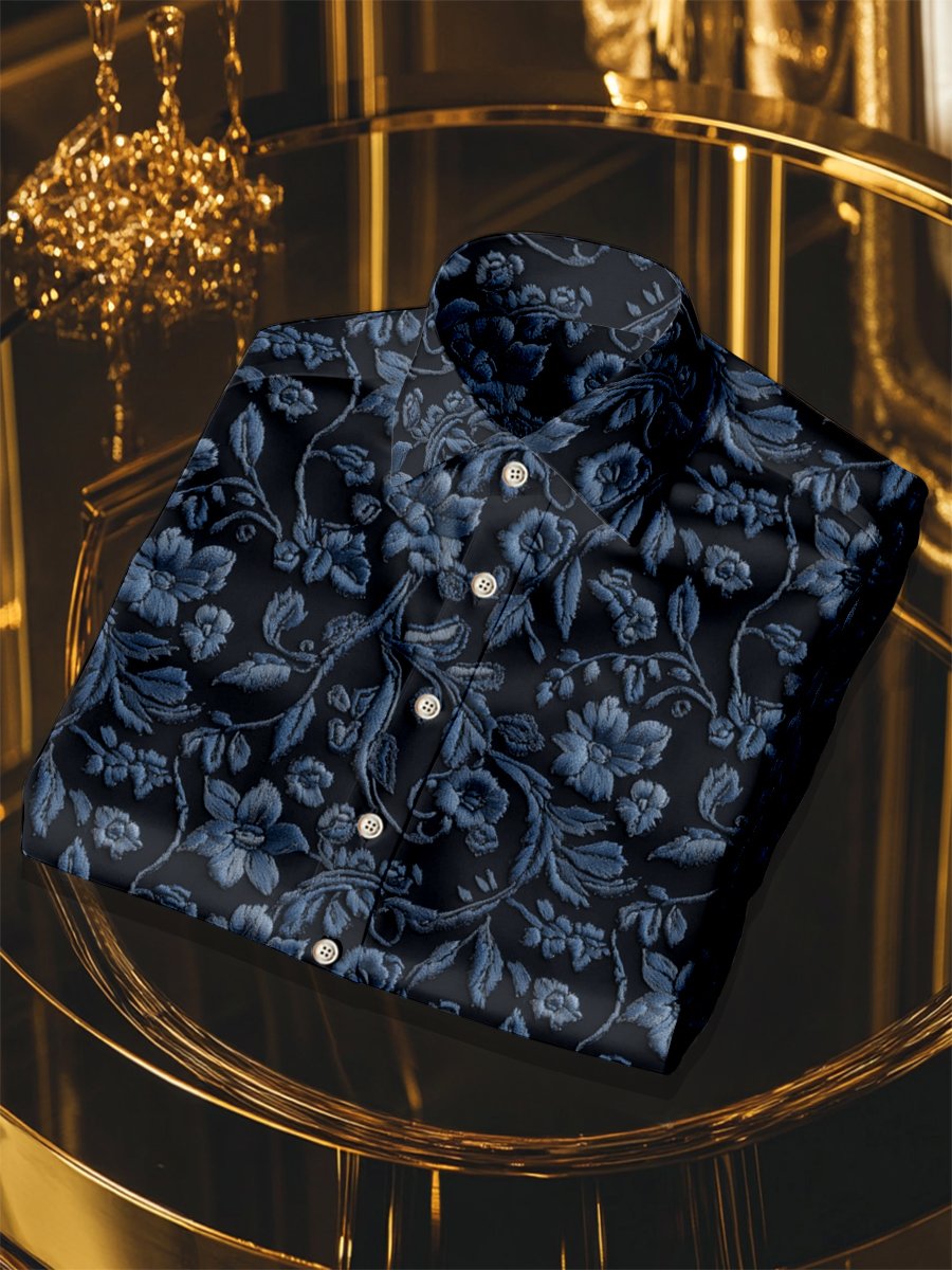 Camisa de lujo ejecutivo de manga larga para hombre