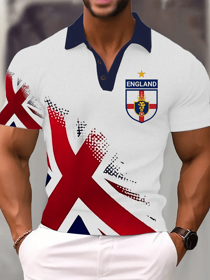 Camisa polo U.K. casual Comfortable And transpirable para hombre