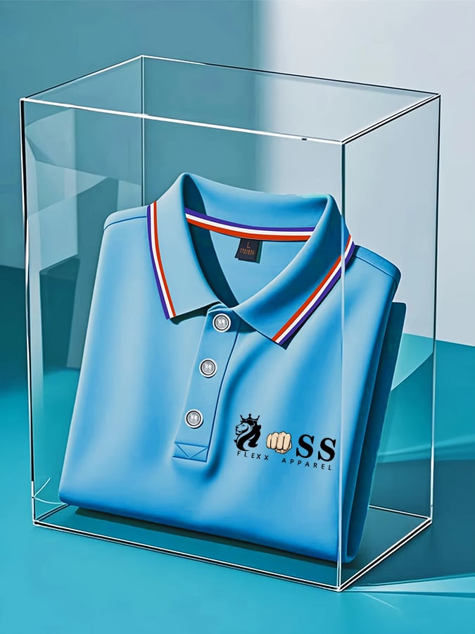 Camisa polo retro Letter Design estampado casual para hombre