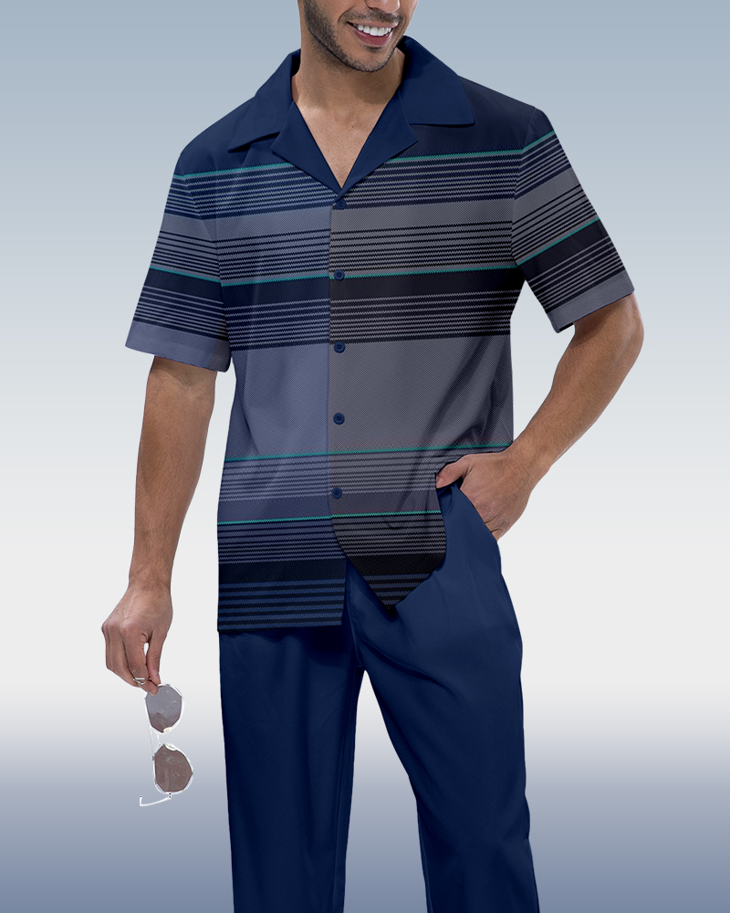 Camisa a cuadros estampado de manga corta walking suit 883 para hombre