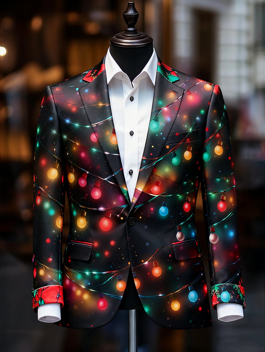 Ejecutivo casual Christmas Suit Outerwear para hombre