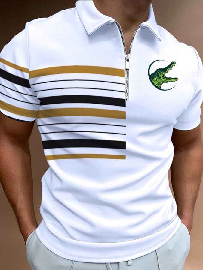 Casual cierre Polo para hombre