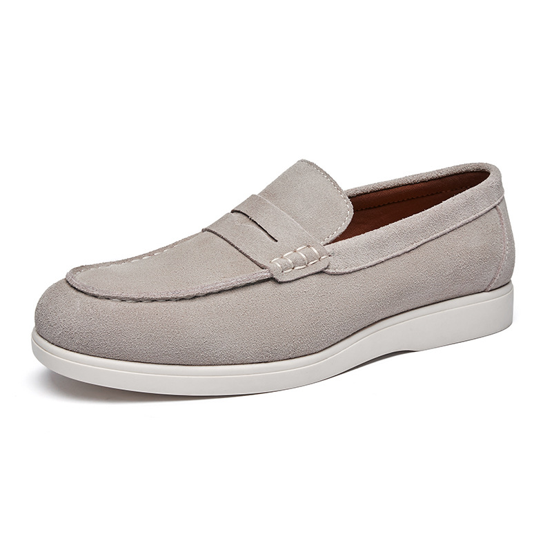 Mocasines British Style Suede Leather Nubuck para hombre