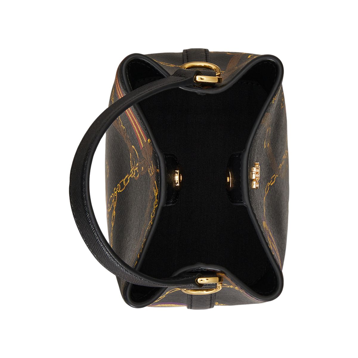 Belting-Print Small Reese Bucket Bag - 5
