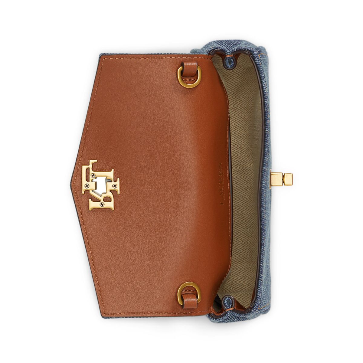 Washed Denim Tanner Crossbody Wallet - 6