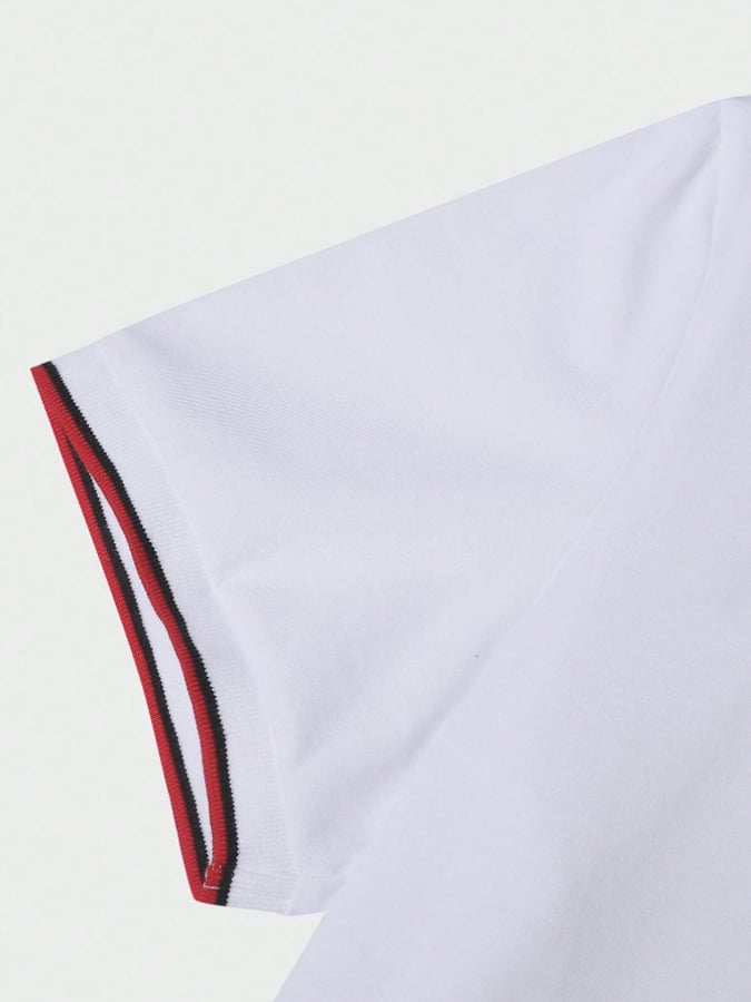 Camisa polo clásico en bloques de color casual Eagle ejecutivo de moda para hombre