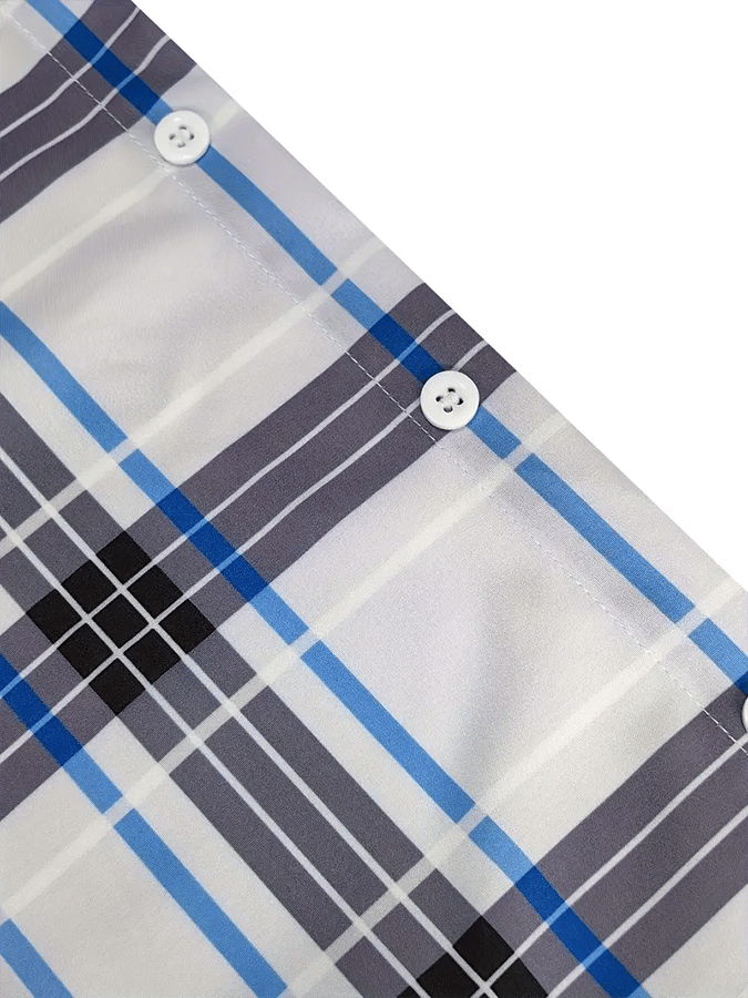Camisa a cuadros ejecutivo casual para hombre
