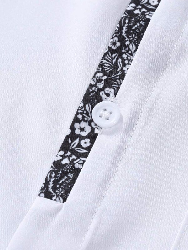 Camisa ejecutivo casual de manga corta para hombre
