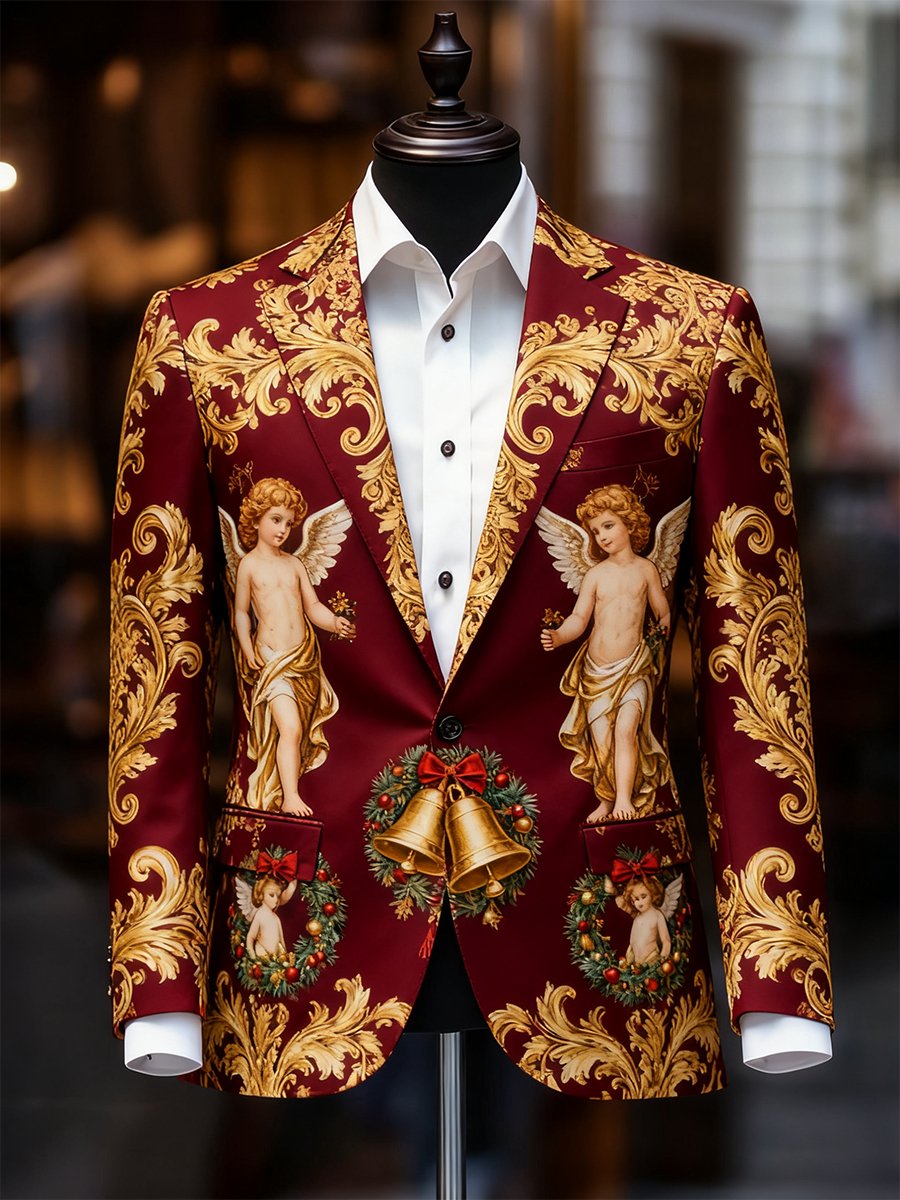 Ejecutivo casual Christmas Suit Outerwear para hombre