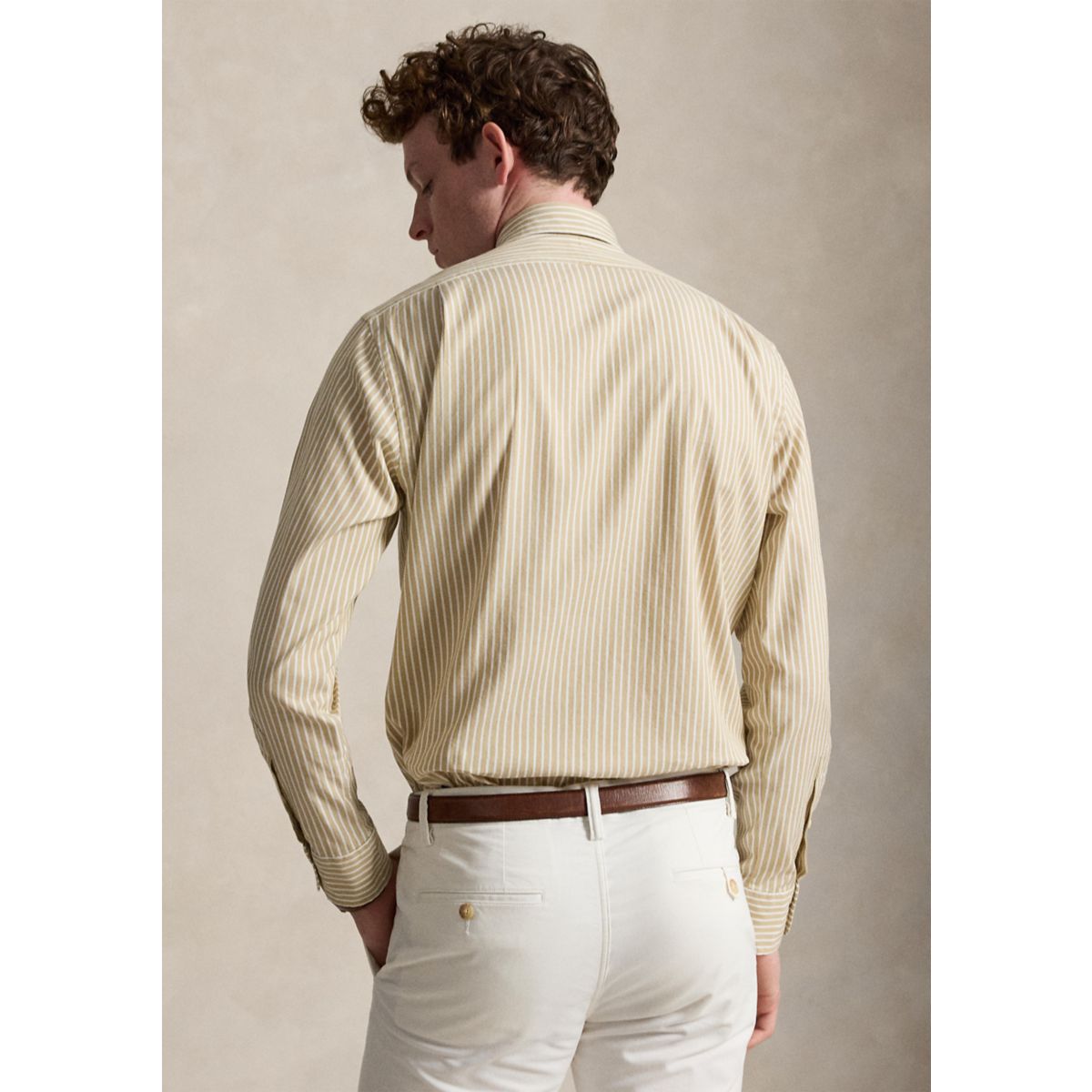 Classic Fit Striped Stretch Oxford Shirt - 2