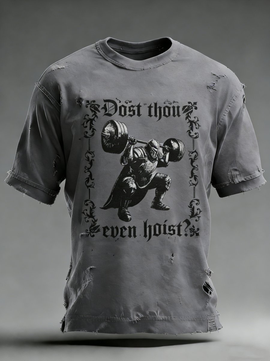 Camiseta retro fitness de manga corta