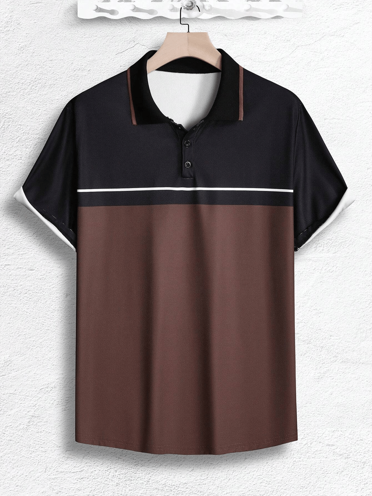 Camisa casual ejecutivo de moda polos para hombre