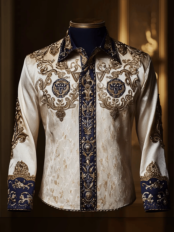 Camisa de lujo Gorgeous de manga larga para hombre