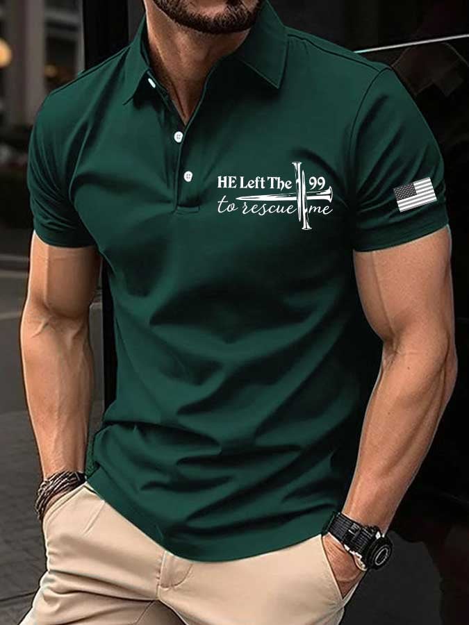 Camisa polo faith estampado para hombre